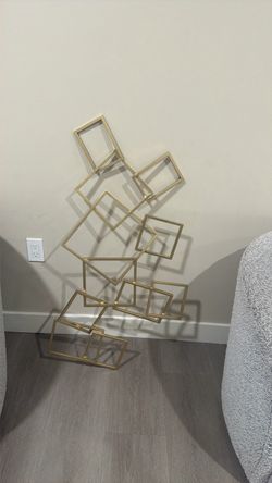 Gold frame wall art