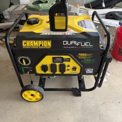 Like New Champion Generator 7850 Duel Fuel