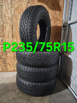 P235/75R15 Tires All Terrain Goodyear Wrangler TrailRunner set of 4