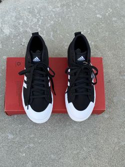 NEW Women’s Adidas Bravada 2.0 Mid Platform Hi-Top Sneakers in Black - Size 7.5