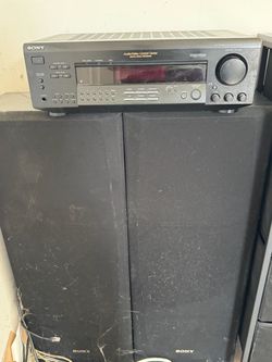 Sony system with speakers AS IS