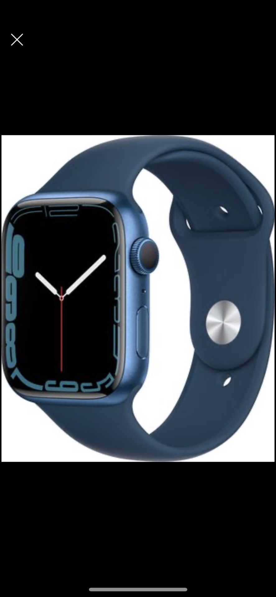 Brand New Apple Watch Series 7 GPS 41mm (Blue color). Factory sealed.