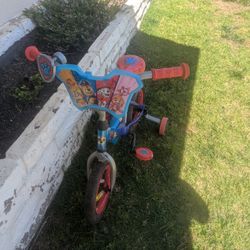 Paw Patrol Kids Bike With Training Wheels