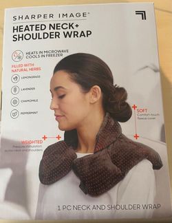 Sharper Image Heated Neck + Shoulder Wrap