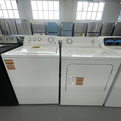 Amana 3.8 Cu Ft Washer And Dryer Electric 6.5 Cu Ft