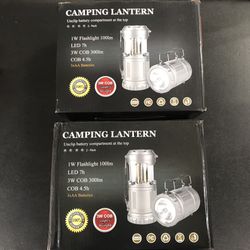 2 sets 4 total - camping lantern LED Flashlight