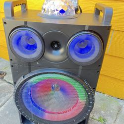 Radio, Bluetooth Speaker With Disco Lights