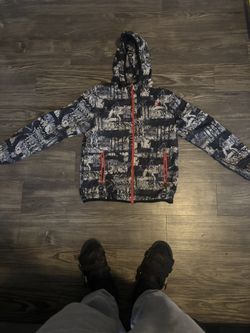 gray reebok windbreaker jacket