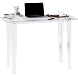 Acrylic Desk - Clear Acrylic Table, Modern Home Office Study Table, Extended Surface Multi-Purpose Console
