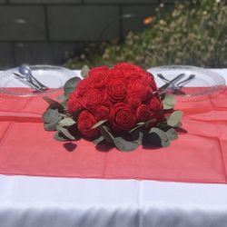 Wood Flowers Centerpieces