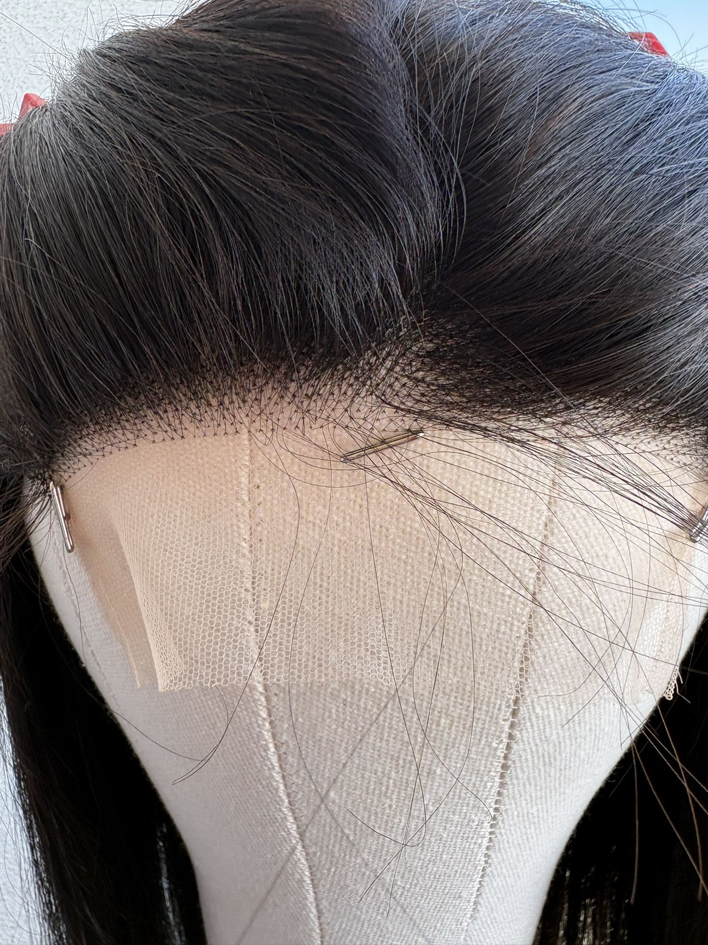 22 Inch Transparent Front Lace Wig human Hair 