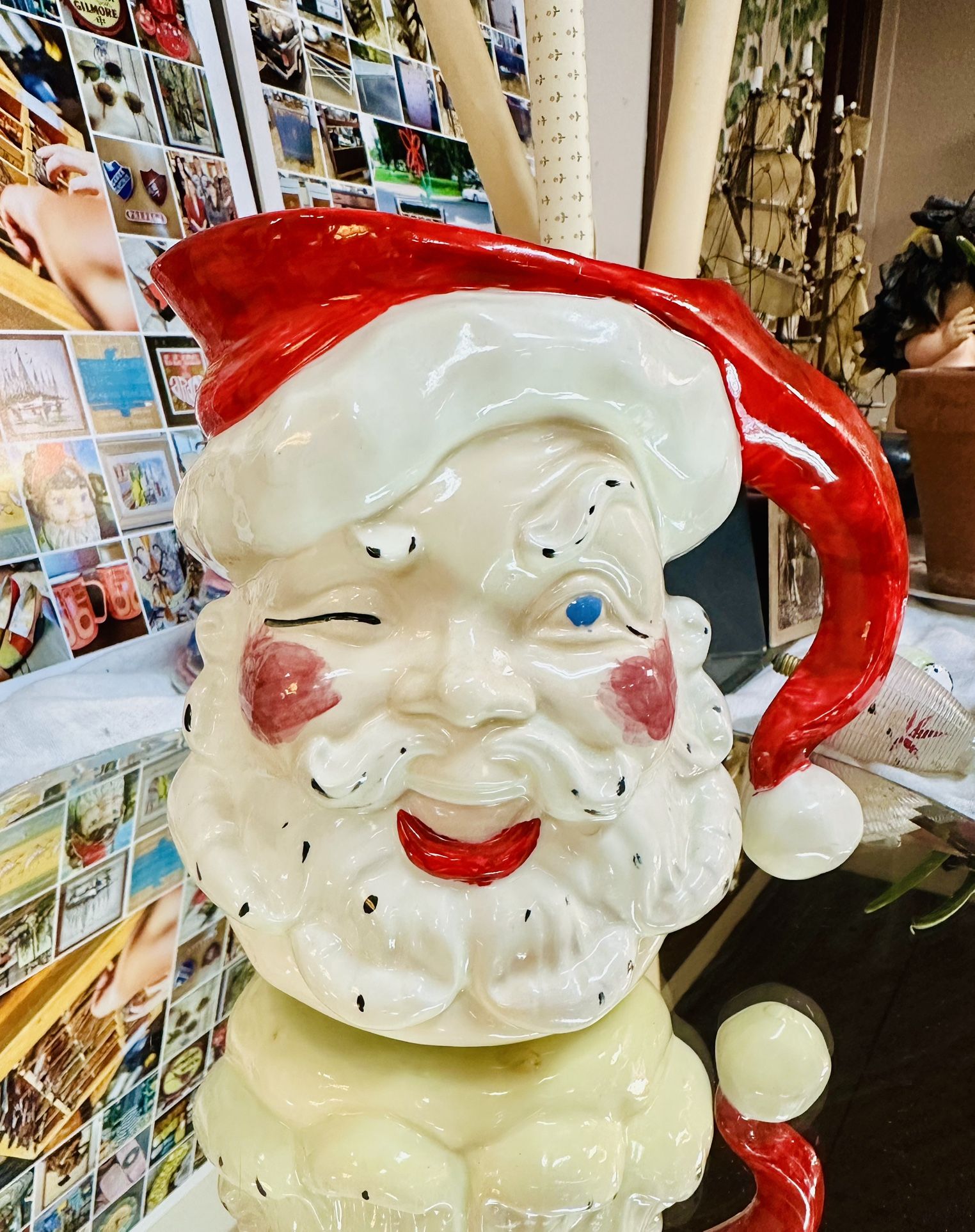 Early 1970’s Santa Ceramic Pitcher