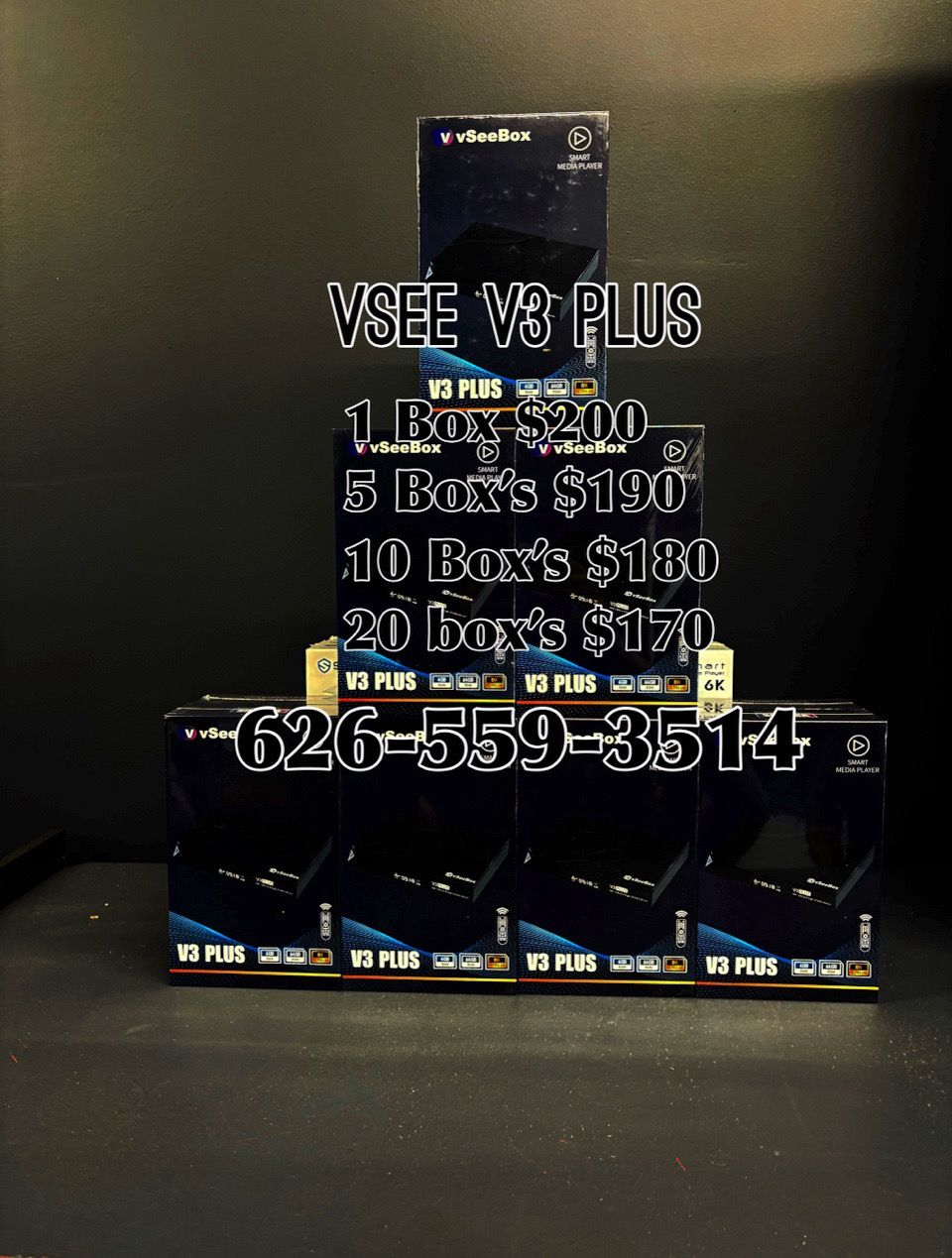 Vsee box V3 plus new sealed 1 year warranty v see box superbox super box