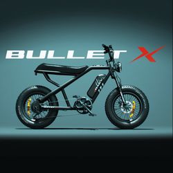 Ebike Cafe Racer Raev Bullet X Electric Motorcycle  Yellow New In Box