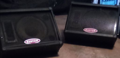 Kustom Stage Monitor Speakers – Pair