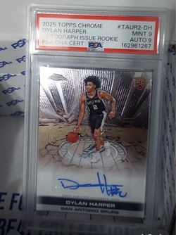 2025 Topps Chrome Dylan Harper Rookie Autograph PSA 9 Mint PSA 9 Auto