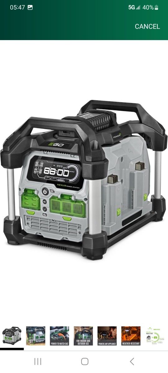 Ego 3000w Power Station Inverter Generator