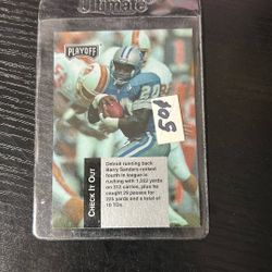 NFL CARD Barry Sanders