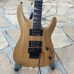 Floyd Rose whammy system Jackson natural wood w/ Floyd Rose whammy system