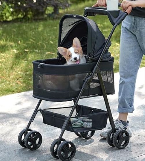 3 in 1 Folding Dog Stroller