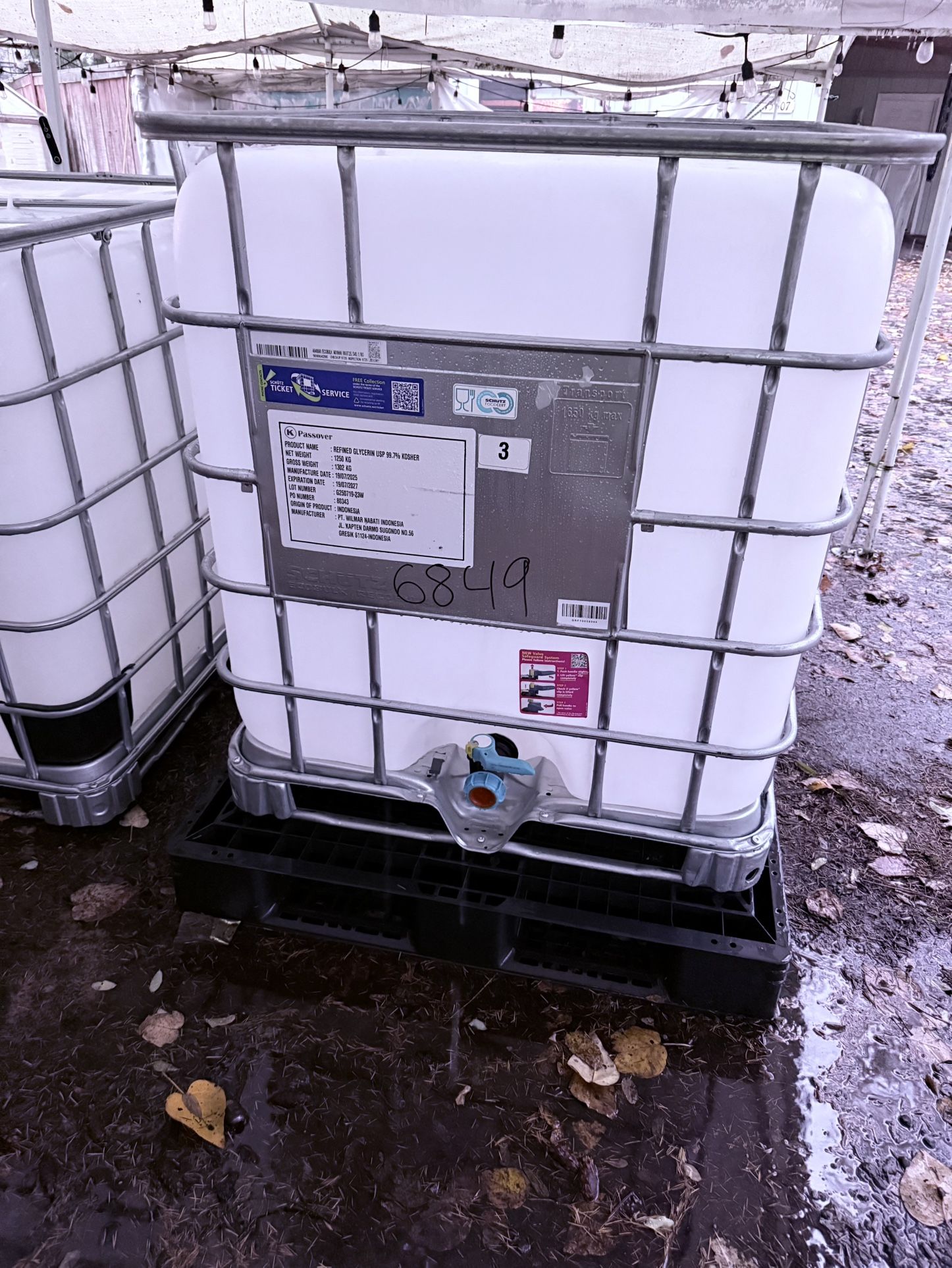 Kosher Food Grade 275 Gallon IBC Tote