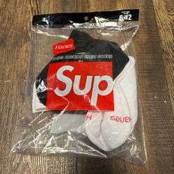 2 Pairs Supreme Hanes Socks 
