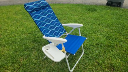 Beach chair with tray ,foldable