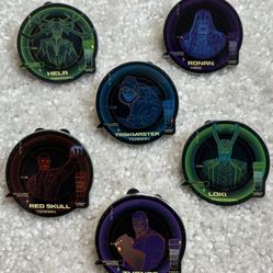 Disney Wonders of Xander Nova Corps Guardians Galaxy Mystery 6 Pin Set Epcot