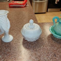 Vintage milk glass $15 each