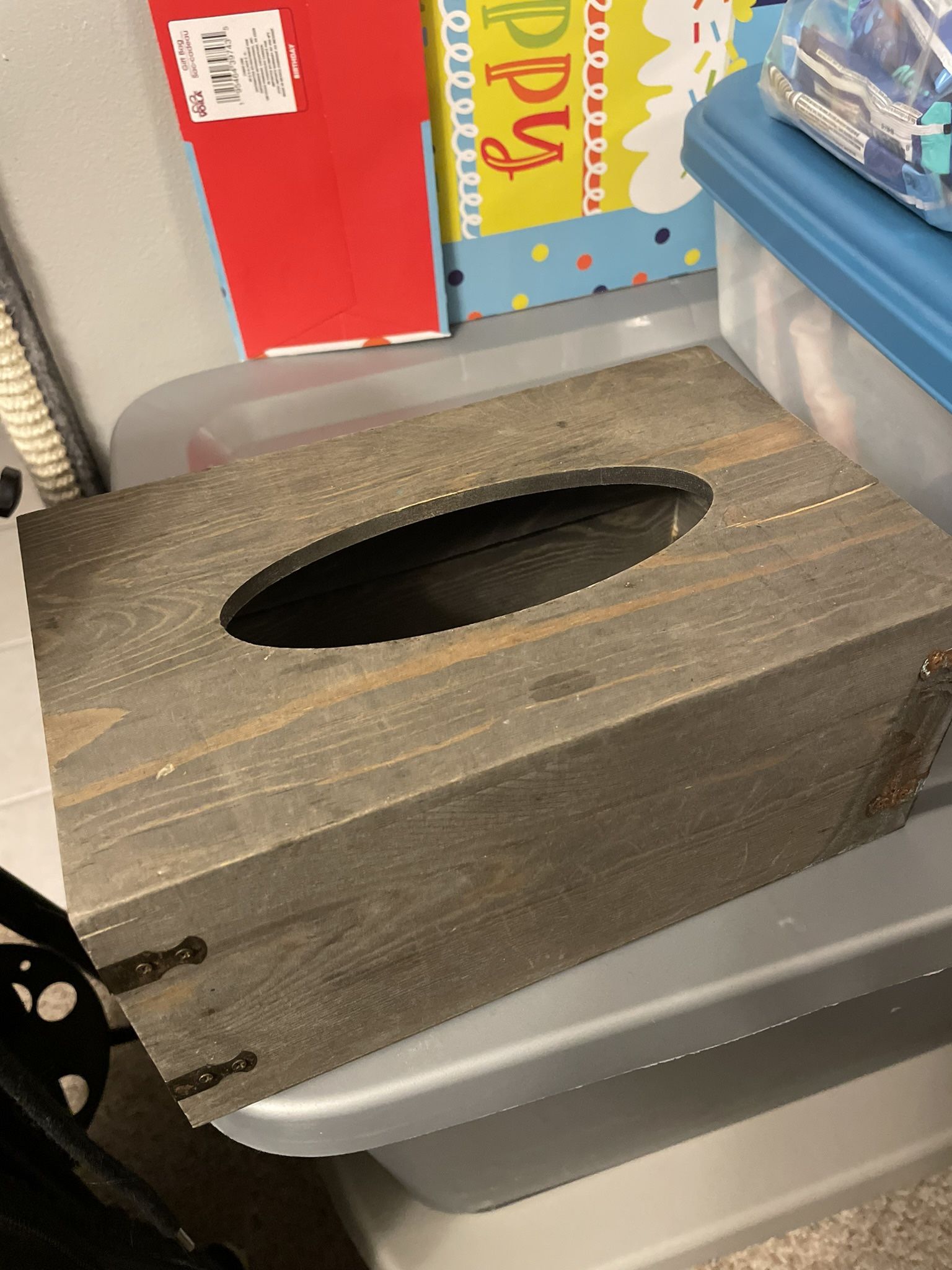 Wooden Rectangle Tissue Box Holder