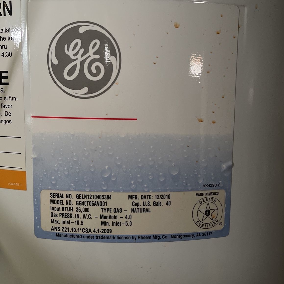 40gal Water Heater for Sale in Indianapolis, IN - OfferUp