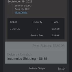 Nocturnal Wonderland 2022 (2) Ga 2 -day 