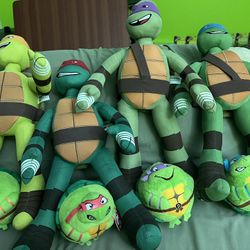 TMNT Sets Of stuffed Animals 