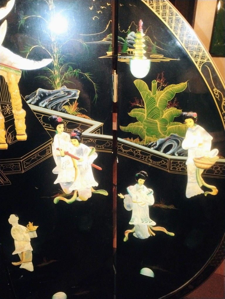 Asian Room Divider Mother Of Pearl