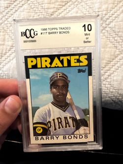 Barry Bonds 1986 Topps Rookie BCCG 10
