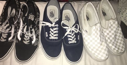 Mens Van’s Shoes, 4 Pair