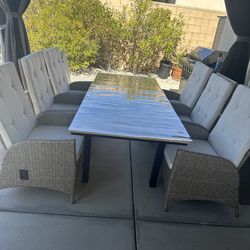 Outdoor 2 tables and 12 chairs