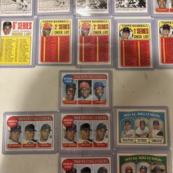 1960s to early 1970s Baseball Cards 