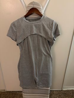 Gray T-Shirt bodysuit 2 pc set medium
