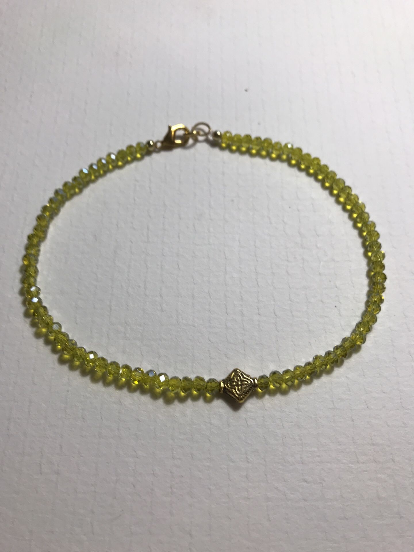 Crystal anklet