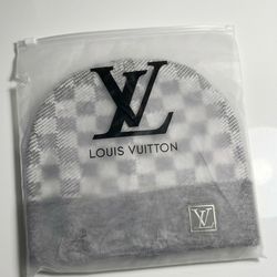 grey designer beanie