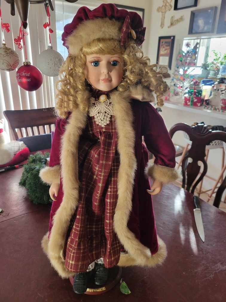 30 inch standing doll with stand