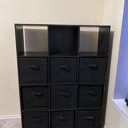 black shelf