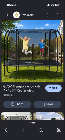 Trampoline complete $250