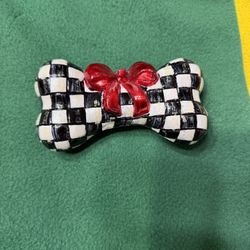 Mckenzie Childs Dog Bone Ornament