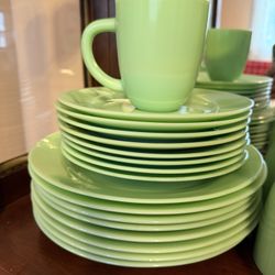 Jadeite Mint Green Dishes Fire King Style 31 Total Pieces 