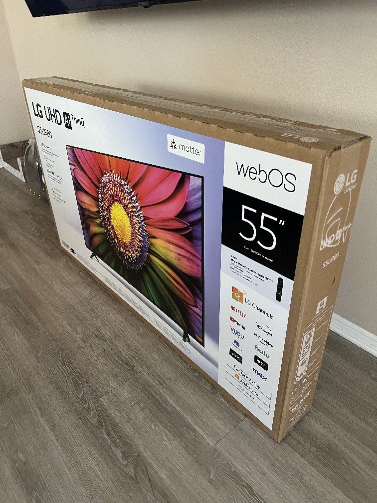LG 55 INCH TV UHD AL ThinQ 55UR 8000 New In Box