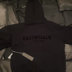 Black Limo Essentials Fear Of God  Hoodie