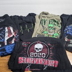Lot Of 5 Grunt Style Shirts Big And Tall 3XL & 4XL USA Merica