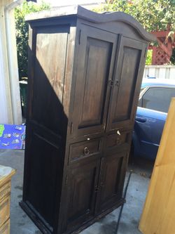 Hand crafted Armoire real wood